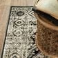 Oriental Weavers Georgia Medallion 429G0 Gray and Black 1"10" x 7"6" Runner, , large