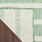 Nourison Positano POS03 Blue, Green and Ivory 8" x 10" Indoor/Outdoor Area Rug, , large