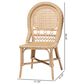 Baxton Studio Jelita Side Chair in Natural Brown (Set of 2), , large