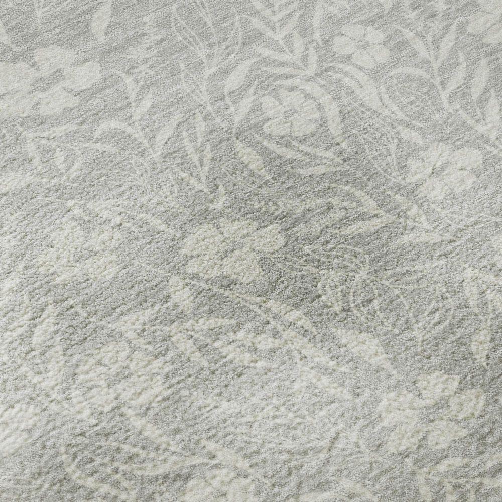 Dalyn Rug Company Soft Essentials Floral Silver 2'3" x 7'6" Indoor/Outdoor Runner, , large