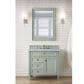 James Martin Vanities Brittany 36" Single Bathroom Vanity in Sage Green with 3 cm Eternal Jasmine Pearl Quartz Top and Rectangular Sink, , large