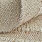 Feizy Ashby Striped 2" x 3" Ivory and Beige Area Rug, , large