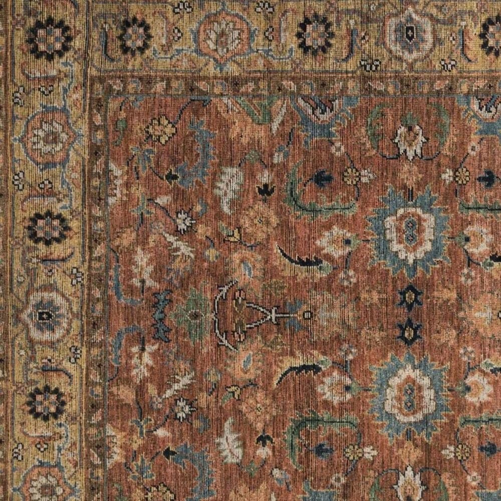 Loloi Heirloom HQ-08 10&#39; x 14&#39; Brick and Sand Area Rug, , large