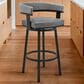 Armen Living Cohen 26" Swivel Counter Stool in Gray, , large