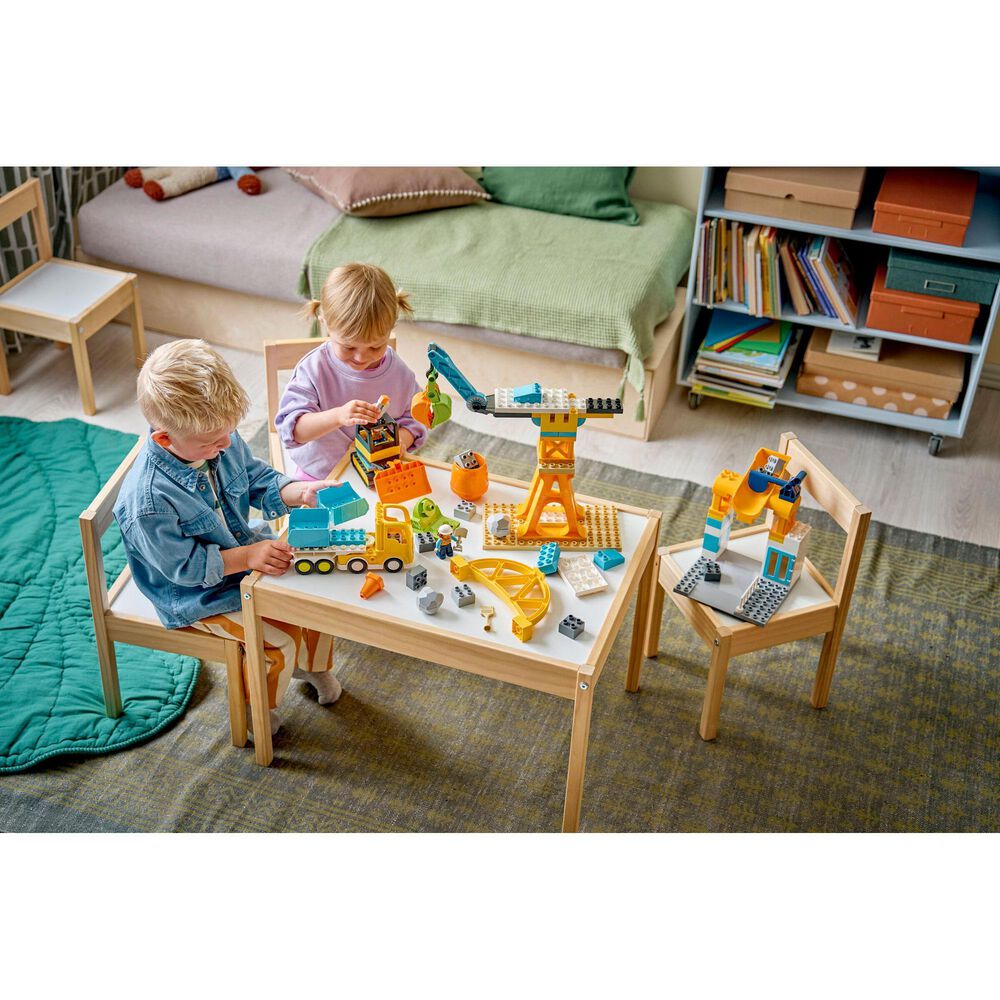 LEGO Duplo 3-In-1 Construction Site and Vehicles Building Set, , large