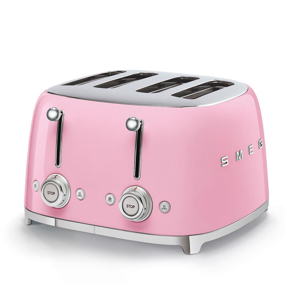 Smeg Retro Style 4x4 Toaster, Pink, , large