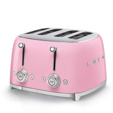 Smeg Retro Style 4x4 Toaster, Pink, , large