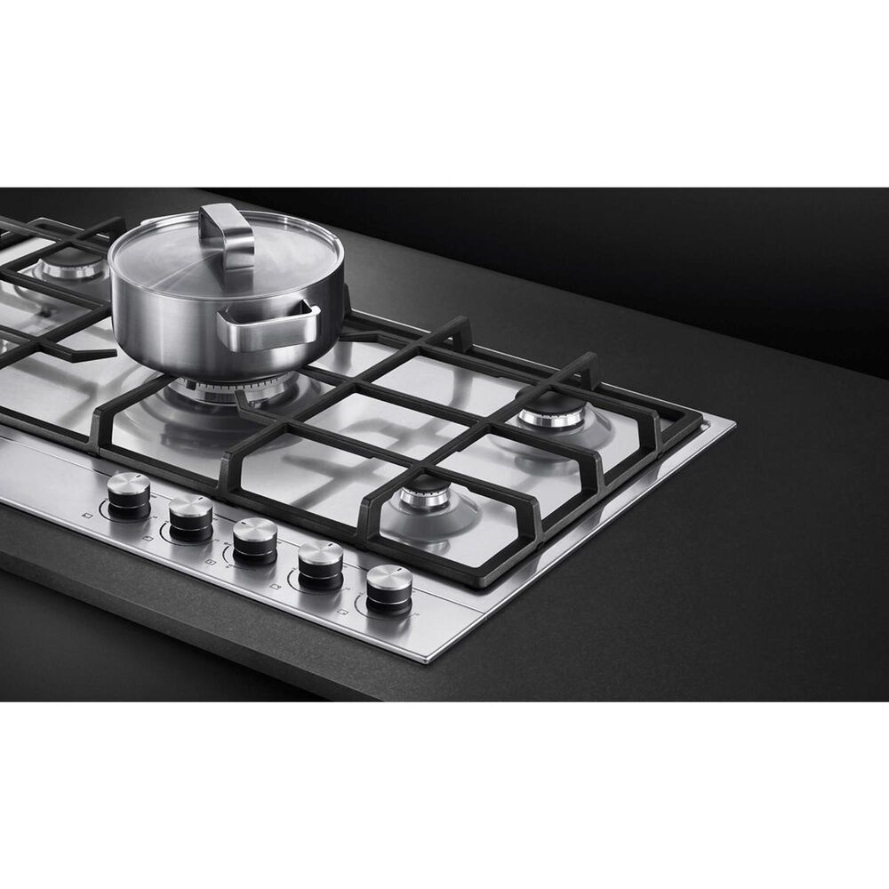 Fisher and Paykel 36&quot; Liquid Propane Cooktop with 5-Burner in Stainless Steel, , large
