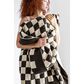 Sunday Citizen Checkerboard Throw in Mocha and Sahara Tan, , large