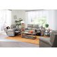 Catnapper Torretta Leather Power Lay Flat Reclining Sofa in Putty, , large
