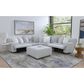 Catnapper Abraxas Castered Cocktail Ottoman in Oyster, , large