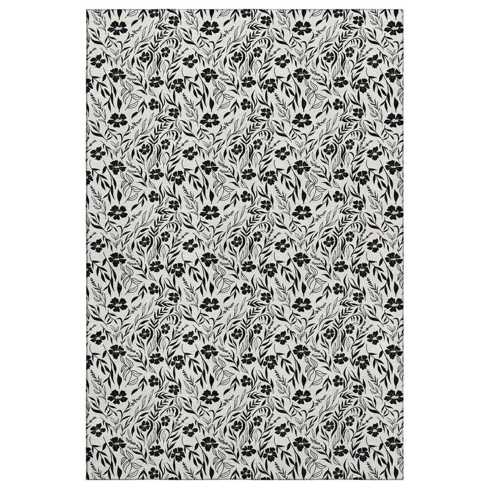 Dalyn Rug Company Soft Essentials Floral Ivory 9" x 12" Indoor/Outdoor Area Rug, , large