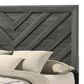 Crown Mark Valor Queen Panel Bed in Grey, , large