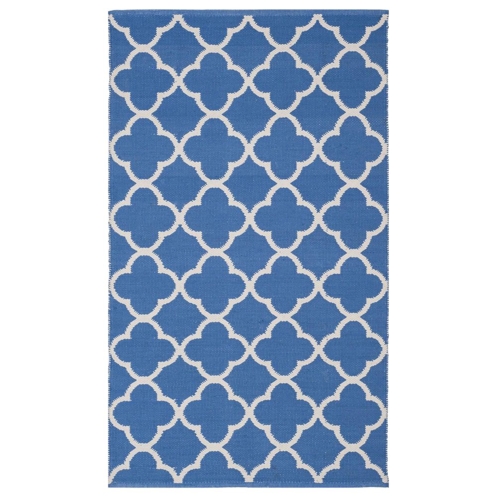 Safavieh Montauk MTK725 3' x 5' Blue and Ivory Area Rug, , large