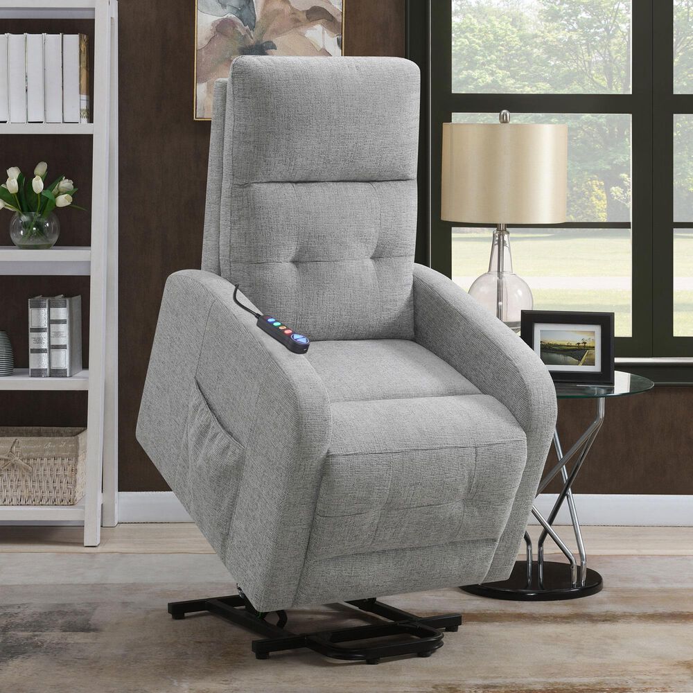 Pacific Landing Howie Power Lift Recliner in Grey | Shop NFM