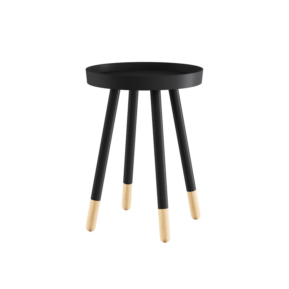 Timberlake Lavish Home End Table in Black, , large