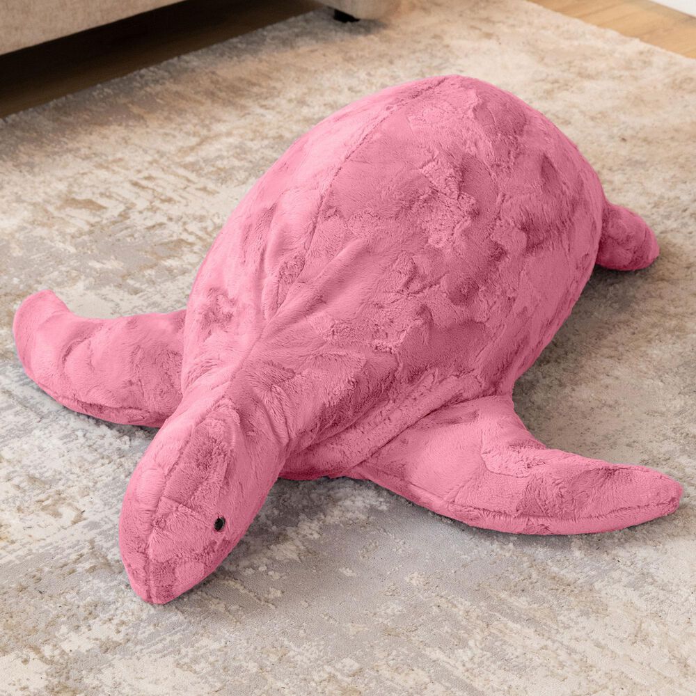 Jaxx Shelly The Turtle Sea Buddy Large Kids Stuffed Animal Bean Bag in Wild Rose, , large
