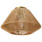 Creative Coop Lillian 1-Light Flush Mount with Natural Paper Rope Shade in Brushed Gold, , large