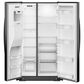 Whirlpool 28.7 Cu. Ft. Freestanding Side by Side Refrigerator in Black, , large