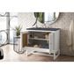 James Martin Vanities Athens 36" Single Bathroom Vanity in Glossy White with 3 cm Charcoal Soapstone Quartz Top and Rectangular Sink, , large