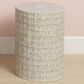 Splendor Living Wildflower Side Table in Cream and Grey, , large