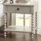 Hearth and Haven 1-Drawer Nightstand with Lower Shelf in Antique Cream, , large