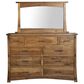 Briarwood LLC Jack and Jill 5 Piece King Bedroom Set in Rustic Hickory Cappuccino, , large