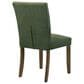 Coaster Cantley Dining Side Chair with Green Cushion in Rich Brown, , large