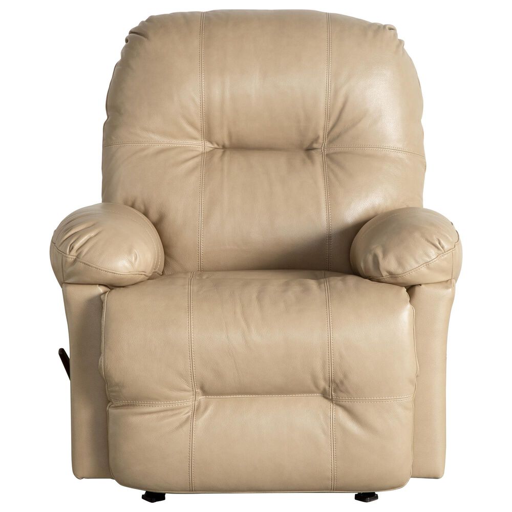 Best Home Furnishings Zaynah Leather Rocker Recliner in Stone NFM