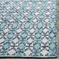Safavieh Montauk Southwestern 4" x 6" Turquoise and Multicolor Area Rug, , large