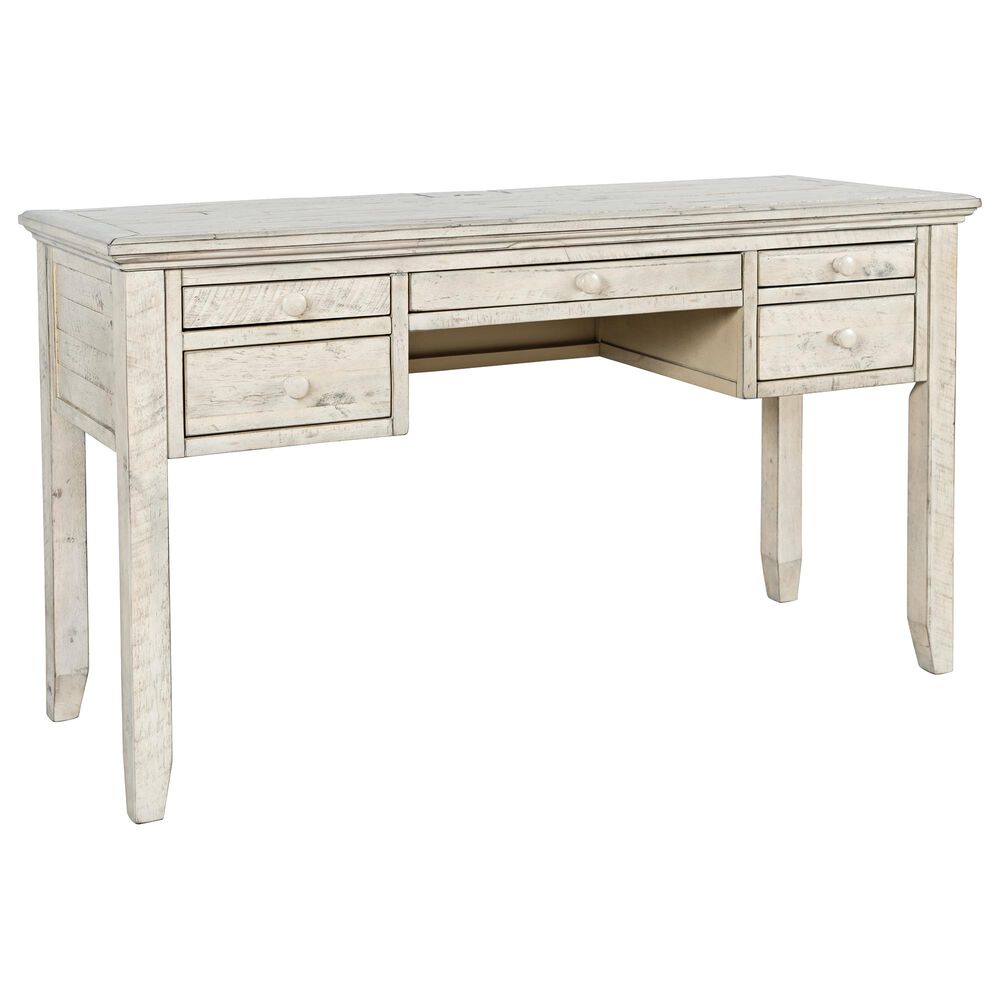 Waltham Rustic Shores Double Pedestal Desk in Vintage Cream, , large
