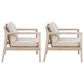 Linon Home Decor Teagon Patio Arm Chair in Beige (Set of 2), , large