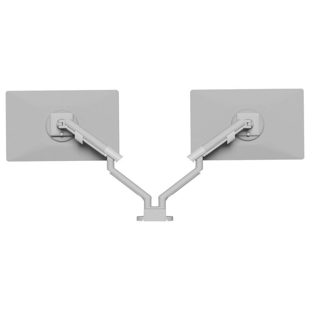 Kanto Dual Monitor Desk Mount for 17" - 35" Displays in White, , large