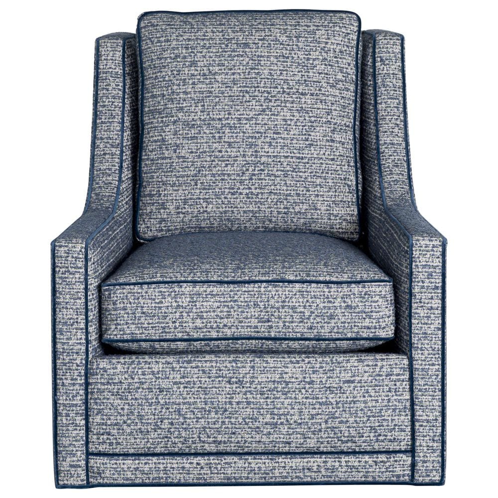 Massoud Manufacturing Gareth Swivel Chair in Huxley Blue, , large