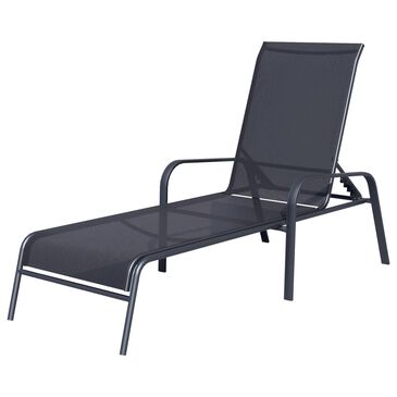 Redline Creation Inc. Patio Chaise Lounge in Black, , large