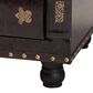 Baxton Studio Charlier Storage Ottoman with Book Spine Drawer in Dark Brown, , large