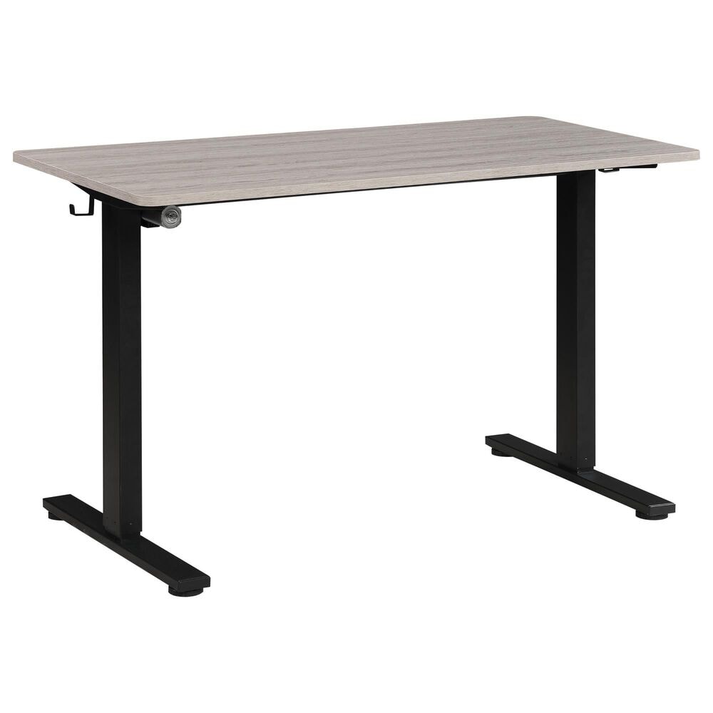 OSP Home Primo 48&quot; Electric Sit and Stand Desk in Black and Light Gray, , large
