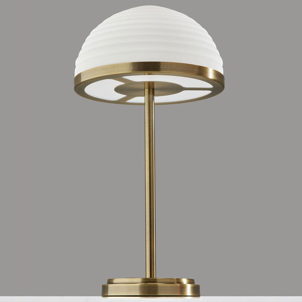 Adesso Juliana LED Table Lamp with Smart Switch in Antique Brass, , large