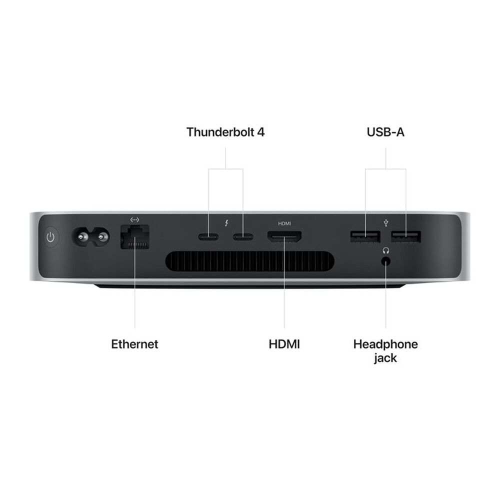 Apple Mac mini &#40;M2&#41; with 8-core CPU and 10-core GPU, 512GB SSD 8GB RAM &#40;Latest Model&#41;, , large