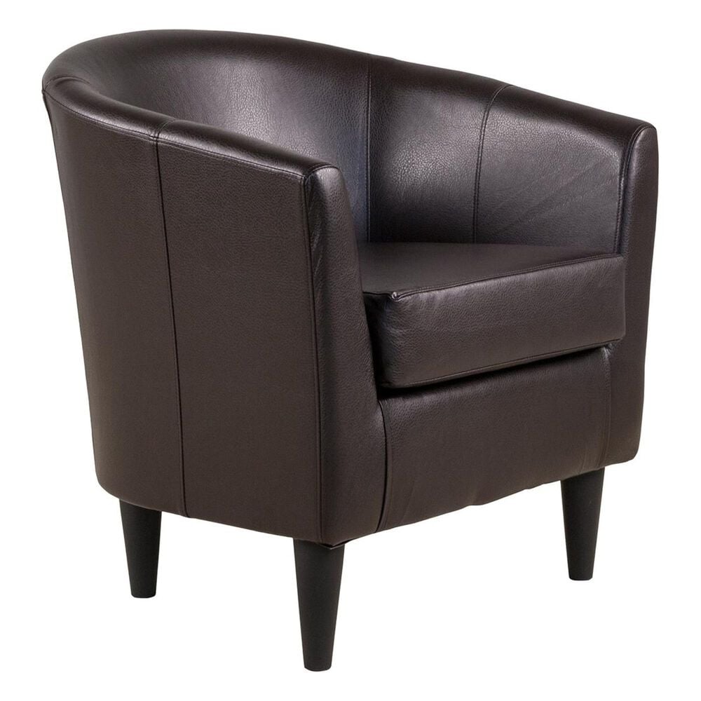 Overman International Corp Windsor Accent Chair in Rodeo Dark Brown, , large