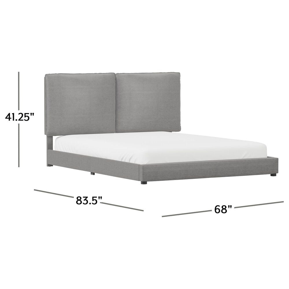 Richlands Furniture Arden Queen Upholstered Platform Bed in Nature Gray, , large