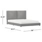 Richlands Furniture Arden Queen Upholstered Platform Bed in Nature Gray, , large