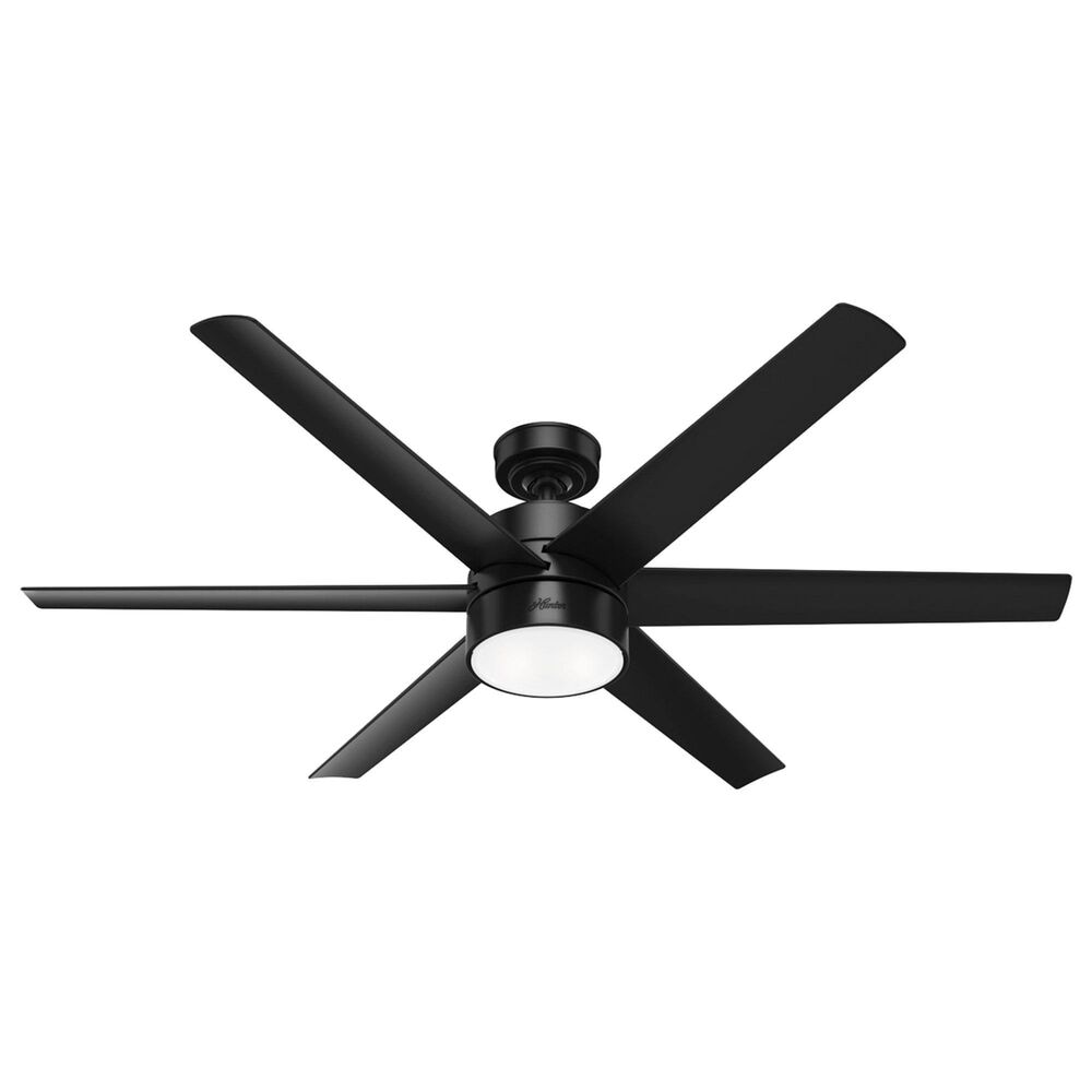 Hunter Solaria 60" Outdoor Ceiling Fan in Matte Black, , large