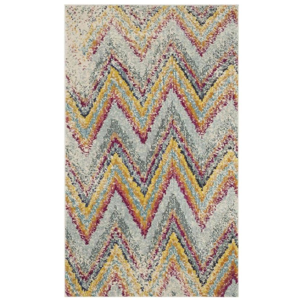 Safavieh Monaco MNC220F 3" x 5" Multicolor Area Rug, , large