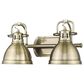 Golden Lighting Duncan 2-Light Bath Vanity in Aged Brass, , large