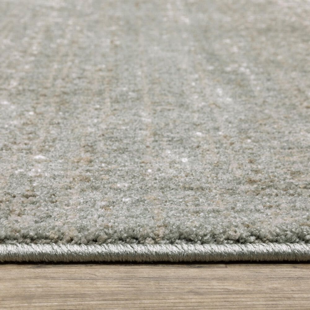 Oriental Weavers Mallory MAL01 Grey and Blue 3&#39;3&quot; x 5&#39; Area Rug, , large