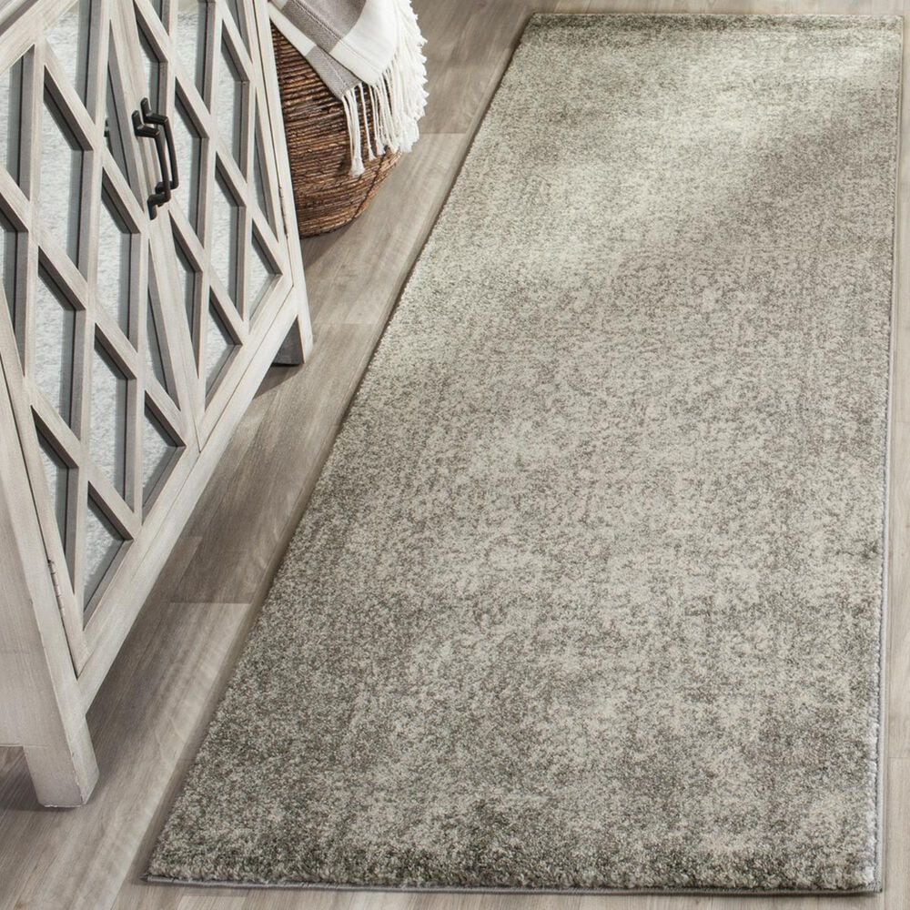 Safavieh Evoke EVK256S 2&#39;2&quot; x 17&#39; Silver and Ivory Runner, , large