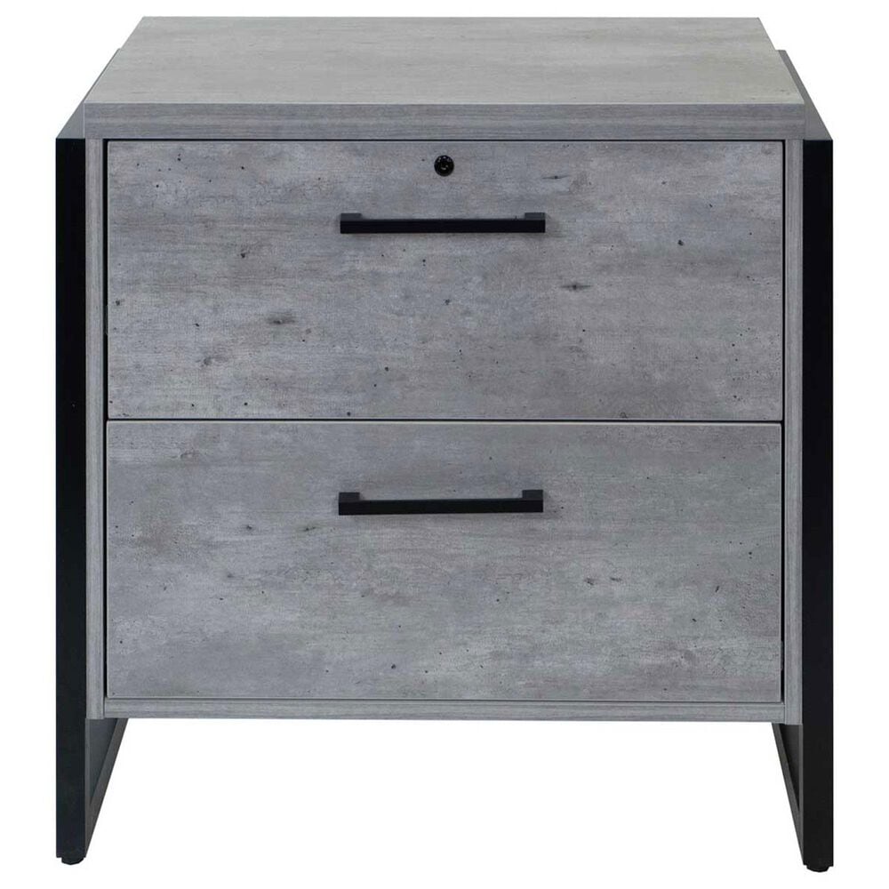 Wycliff Bay Mason Lateral File Cabinet in Gray and Black, , large