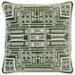Surya Camaxtli 20" Square Throw Pillow in Medium Green, , large