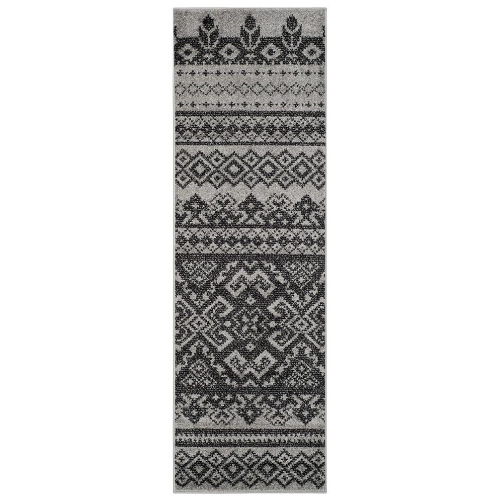 Safavieh Adirondack ADR107A-212 2"6" x 12" Silver/Black Runner, , large